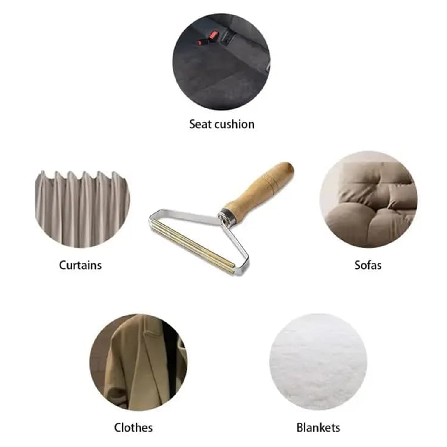 Portable Double Sided Lint Remover (1 Pc) Portable Double Sided Lint Remover (1 Pc)